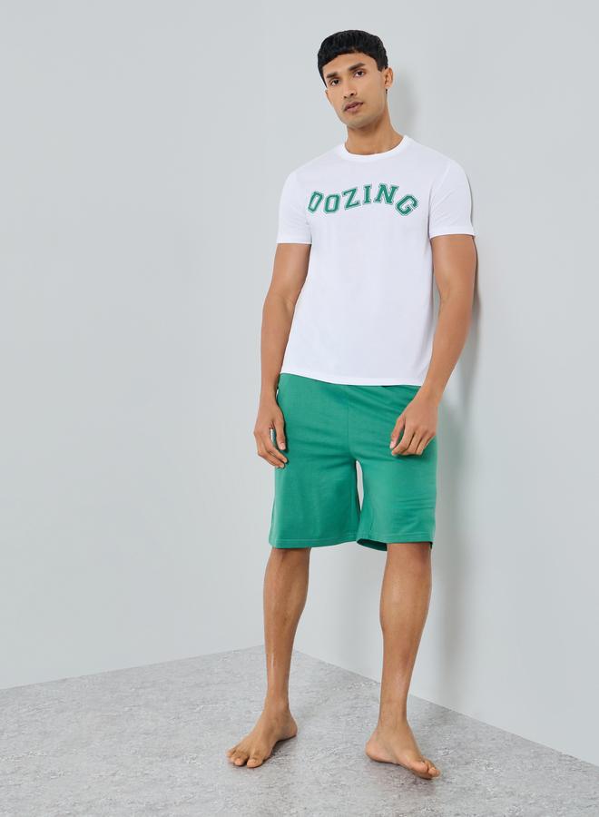 Styli Men Cotton Printed T-Shirt and Shorts Set - Image 5